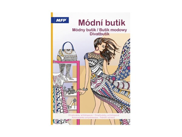 Módní butik, antistresové omalovánky, MFP