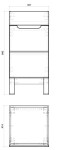 COMAD - Skříňka pod umyvadlo 40cm 1 dvířka BALI bílá 5907611647486
