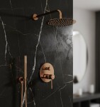 REA - Podomítková sprchová sada Lungo Diamond Copper + BOX REA-P5657