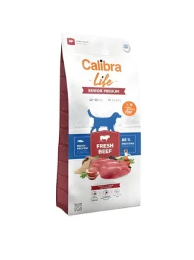 Calibra Life Senior Medium Fresh Beef / Granule pro psy / hovězí / střední plemena / senior / 12 kg