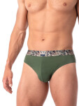 Kalhotky Key MPP 240 A25 Bamboo A'2 M-2XL černo-zelená M