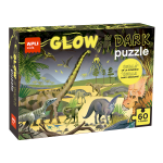 Puzzle svítící ve tmě Apli - Dinosauři, 60 ks, 4+