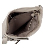 Trendy dámská koženková crossbody kabelka Zeta, krémová new