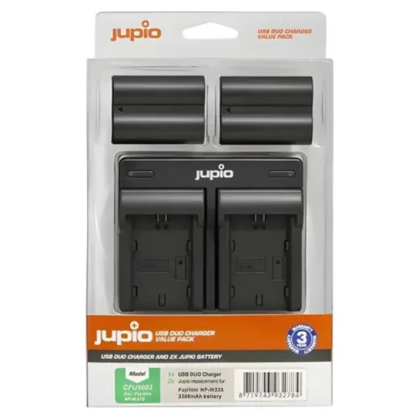 JUPIO NP-W235 / Sada 2x akumulátor a nabíječka / 2300 mAh / pro Fuji (CFU1002)