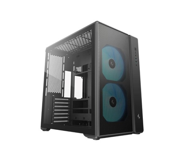 DEEPCOOL Case CG590 MESH 2F, ATX, Průhledná bočnice, 2x160mm ARGB, černá EDF_1808189