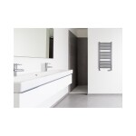 Instalprojekt - Koupelnový radiátor RETTO, rozměr 540x1800 mm, barva C12 graphite - Barva - Grafit, Doporučená topná tyč (W) - 900 W, Rozměr A - 55, Rozměr C - 180, Skutečný rozměr radiátoru (v mm) - 540 × 1800 mm, Typ připojení - Středové 50 mm RADR...
