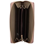 Velká stylová dámská koženková peněženka Julien, sytě růžová