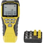 VOLTCRAFT CT-7 tester kabelů, pro 9-pólové, 15-pólové, 25-pólové SUB-D, 15-pólové SUB-HD, Centronics, USB A + B, IEEE 13