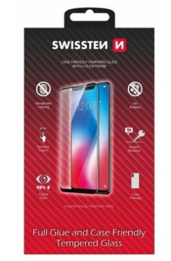 SWISSTEN FULL GLUE COLOR FRAME CASE FRIENDLY sklo pro XIAOMI REDMI NOTE 13 Pro černá (54501860)