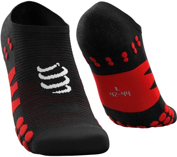 Kompresní ponožky Compressport No Show Socks BLACK/RED Velikost: EU