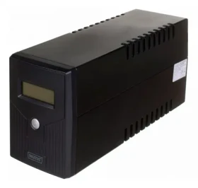 Digitus Line-Interactive LCD Basic / Záložní zdroj UPS / 600VA/360W / AVR / 12V/7Ah / 2x Schuko CEE 7/3 (DN-170063-LCD-B)