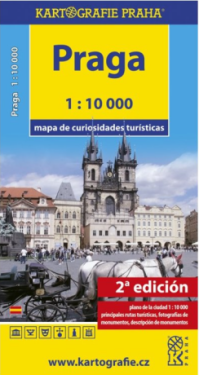 Praga Mapa de curiosidades turísticas /1:10 tis.
