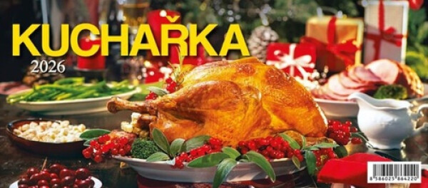 Kalendář 2026 Kuchařka, stolní, 29,7 x 13,8 cm