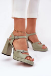 Sandály na podpatku model 212825 Step in style 37