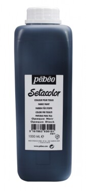 Barva na textil Pébéo Setacolor Opaque 1000 ml - Černá 19