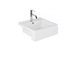 KLUDI - Resa Umývátko 46x46 cm, s přepadem, otvor pro baterii, lesklá bílá 57W0143