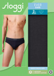 Pánské slipy EVER Ease Brief 2P - BLACK - černé 0004 - SLOGGI BLACK M