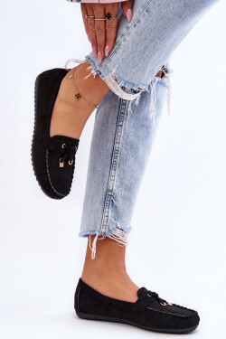 Klasické semišové mokasíny Černá Good Time 37