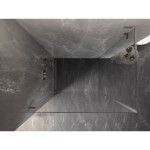 MEXEN/S - Lunar-B L sprchový kout dveře křídlové levá 100 x 90, transparent, nikl szczotkowan 832L-100-090-97-00-L