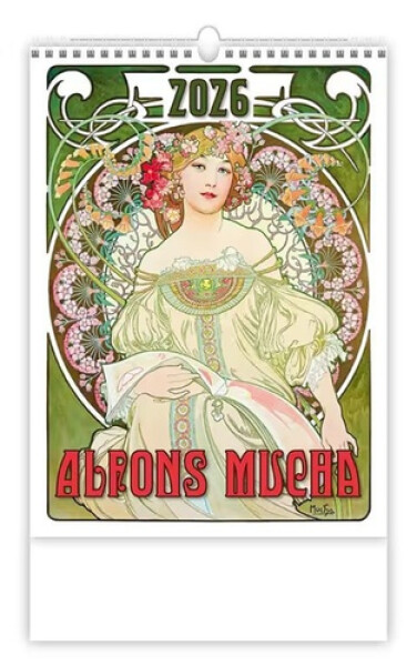 Kalendář nástěnný 2026 - Alfons Mucha