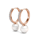 Royal Fashion stříbrné pozlacené náušnice Swarovski DES0722-RG