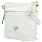 Trendy dámská koženková crossbody kabelka Skyler, bílá