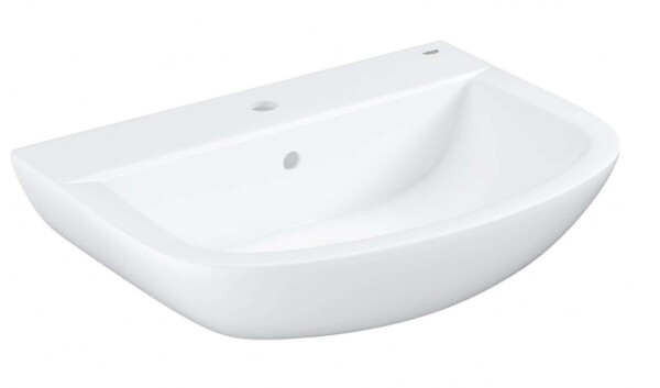 GROHE - Bau Ceramic Umyvadlo 65x47 cm, s přepadem, 1 otvor pro baterii, alpská bílá 39420000