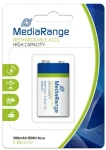 MediaRange High capacity nabíjecí baterie E-Block 6HR61/HR22 / 9V (MRBAT124)
