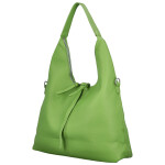 Módní dámská koženková kabelka na rameno Marixa, zelená
