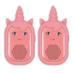 Konges Sløjd Dětské vysílačky Walkie Talkie Unicorn – set 2 ks, růžová barva, plast