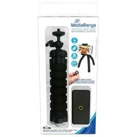 MediaRange Mini stativ s ohebnými nohami černý / Stativ / s dálkovou spouští / pro mobilní telefon / 3 nohy (MRMA205)
