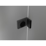 MEXEN/S - Lunar L sprchový kout čtvrtkruh křídlový pravá 100 x 90, transparent, černá 833L-100P-090L-70-00