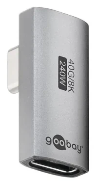 Goobay 74443 / USB-C adaptér / Otočený 90° / USB4 (74443)