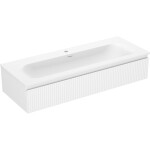 MEXEN/S - Rivel koupelnová skříňka 120 cm s umyvadlem Vela, 1 šuplík, reliéf , bílá mat 91A20-12023-1-BF01-W23M01