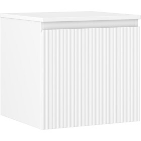 MEXEN/S - Rivel koupelnová skříňka pod umyvadlo 50 cm s deskou, 1 šuplík, reliéf , bílá mat 91A20-05047-1-BFC01