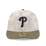 New Era Pánská kšiltovka Philadelphia Phillies MLB 2025 Authentic Armed Forces Pre-Curved 59FIFTY Fitted Velikost: 7 5/8