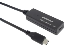 PremiumCord USB-C repeater a prodlužovací kabel M/F 5m / Repeater a prodlužovací kabel / USB-C / 5Gbps (ku31rep5)