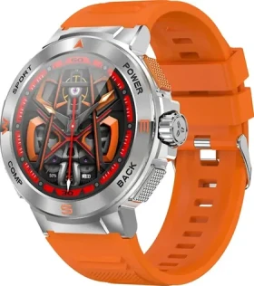 BlitzWolf BW-AT5 oranžová / Chytré hodinky / 1.43" / BT 5.3 / IP67 / Android iOS (BW-AT5 Orange)