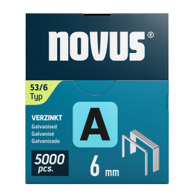 Novus tenké, drátové sponky typ A, 53 F/10 mm, 5000 ks