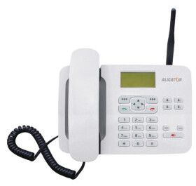 Aligator T100 stolní GSM mobilní telefon bílá (AT100W)