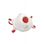 Respirátor Payper FFP3 AK003 s výdechovým ventilkem Barva: Bílá/ Červená, Velikost: U