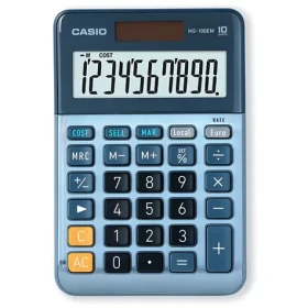 Casio MS-100EM / Kalkulačka / stolní / 10místný LCD displej / solární a bateriové napájení (MS-100EM)