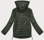 Tenká prošívaná plus size bunda v khaki barvě S'West (B8361-11) odstíny zelené 52
