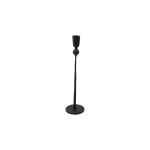 House Doctor Kovový svícen Trivo Black – medium, černá barva, kov