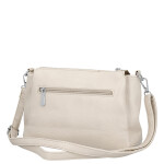 Trendy dámská koženková crossbody kabelka Denissa, béžová