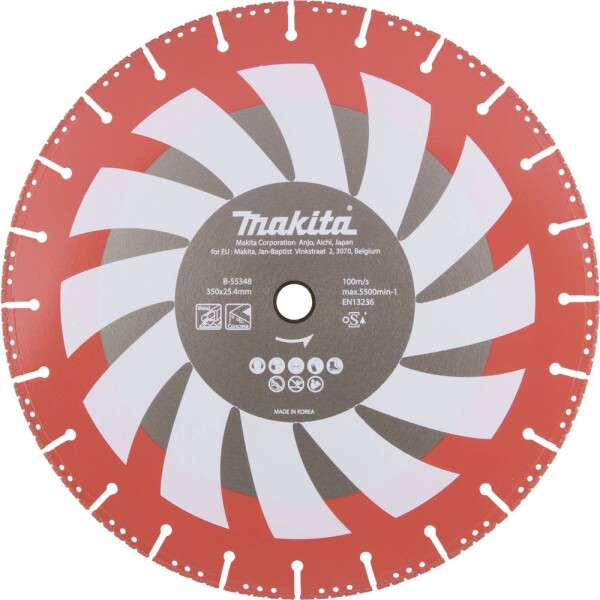 Makita B-55348 B-55348 diamantový řezný kotouč Průměr 350 mm Ø otvoru 25.4 mm kov 1 ks