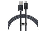 Baseus napájecí kabel USB-A na USB-C 100W - 1 metr, šedý