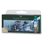 Popisovač Faber-Castell Pitt Artist Pen Brush Winter 6, ks, odstín zima