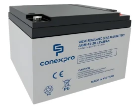 Conexpro AGM-12-28 / Baterie / AGM VRLA / 12V/28Ah / T12 (AGM-12-28)