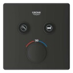 GROHE - Grohtherm SmartControl Termostatická baterie pod omítku, pro 2 spotřebiče, matná černá 291242430